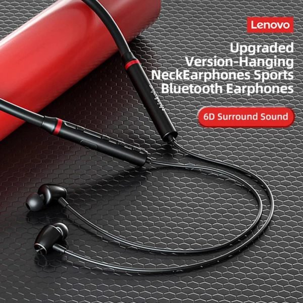 Lenovo HE05X2 Bluetooth 5.0 Neckband Earphones - NovaSpark