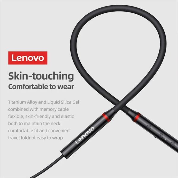 Lenovo HE05X2 Bluetooth 5.0 Neckband Earphones - NovaSpark