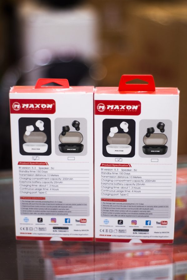 Maxon B 12 Mono Earbuds with Advanced ENC and Touch Control - NovaSpark